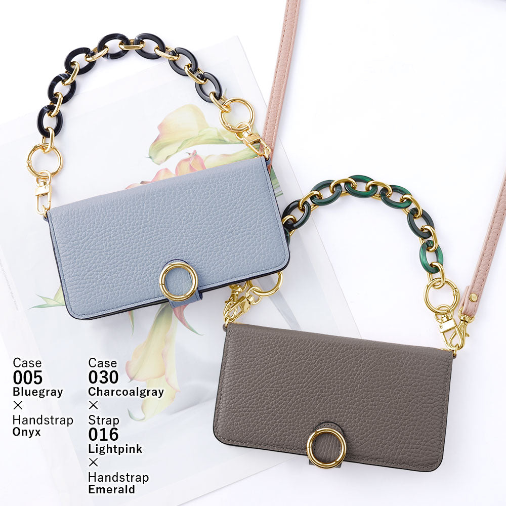 Genuine leather 32 colors Italian shrink leather hand strap & shoulder strap included notebook-style case (with belt) Google Pixel series