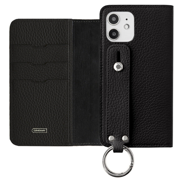 Genuine leather 32 colors Italian shrink leather with hand belt notebook-style case AQUOS series