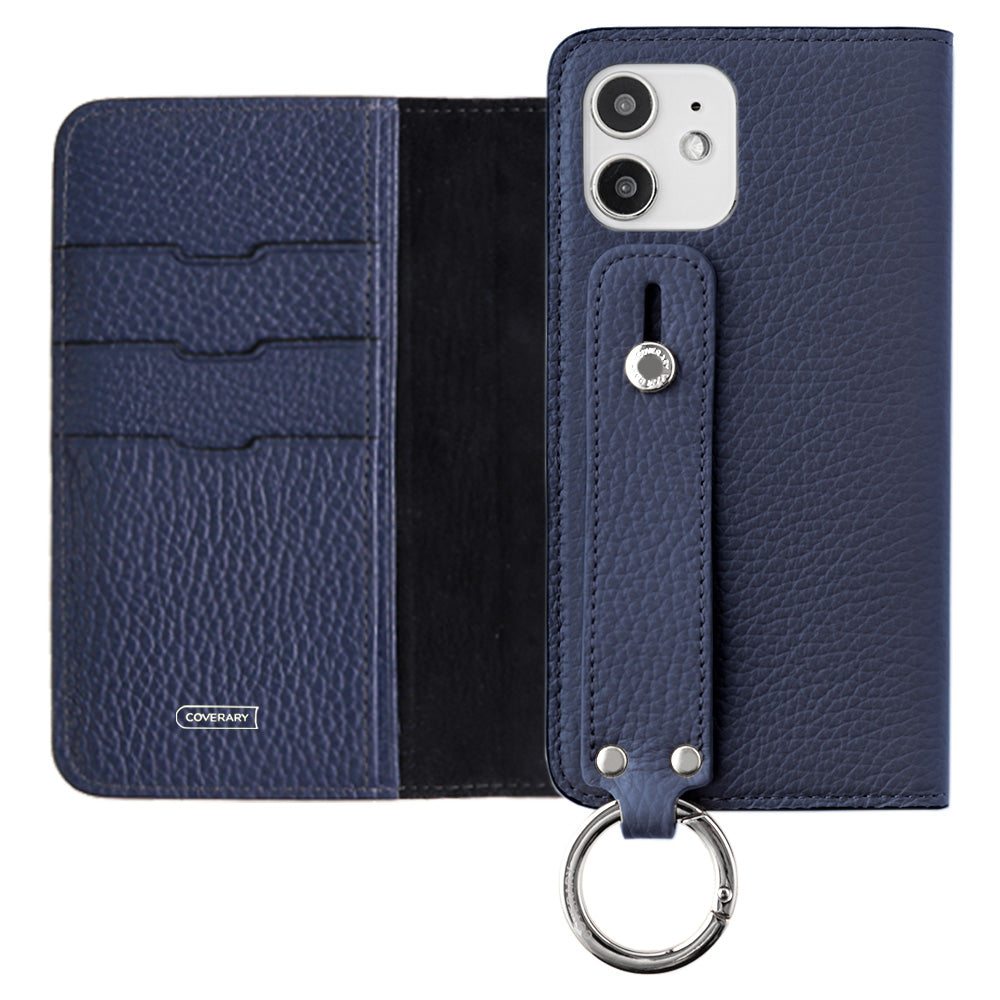 Genuine leather 32 colors Italian shrink leather with hand belt notebook-style case AQUOS series