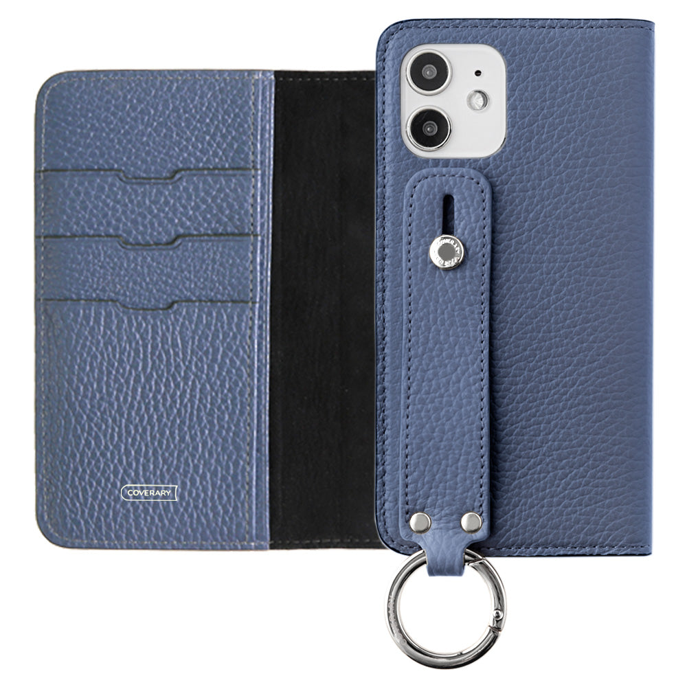 Genuine leather 32 colors Italian shrink leather with hand belt notebook-style case AQUOS series