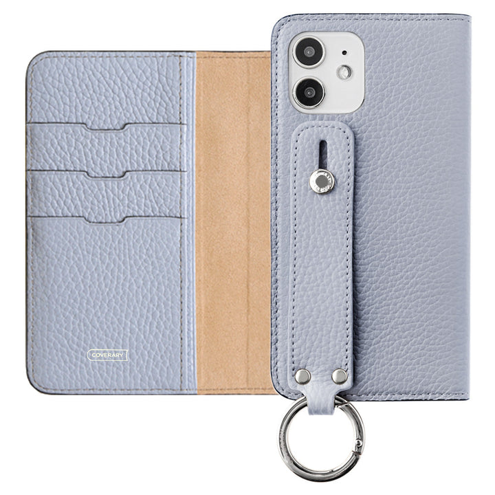 Genuine leather 32 colors Italian shrink leather with hand belt notebook-style case AQUOS series
