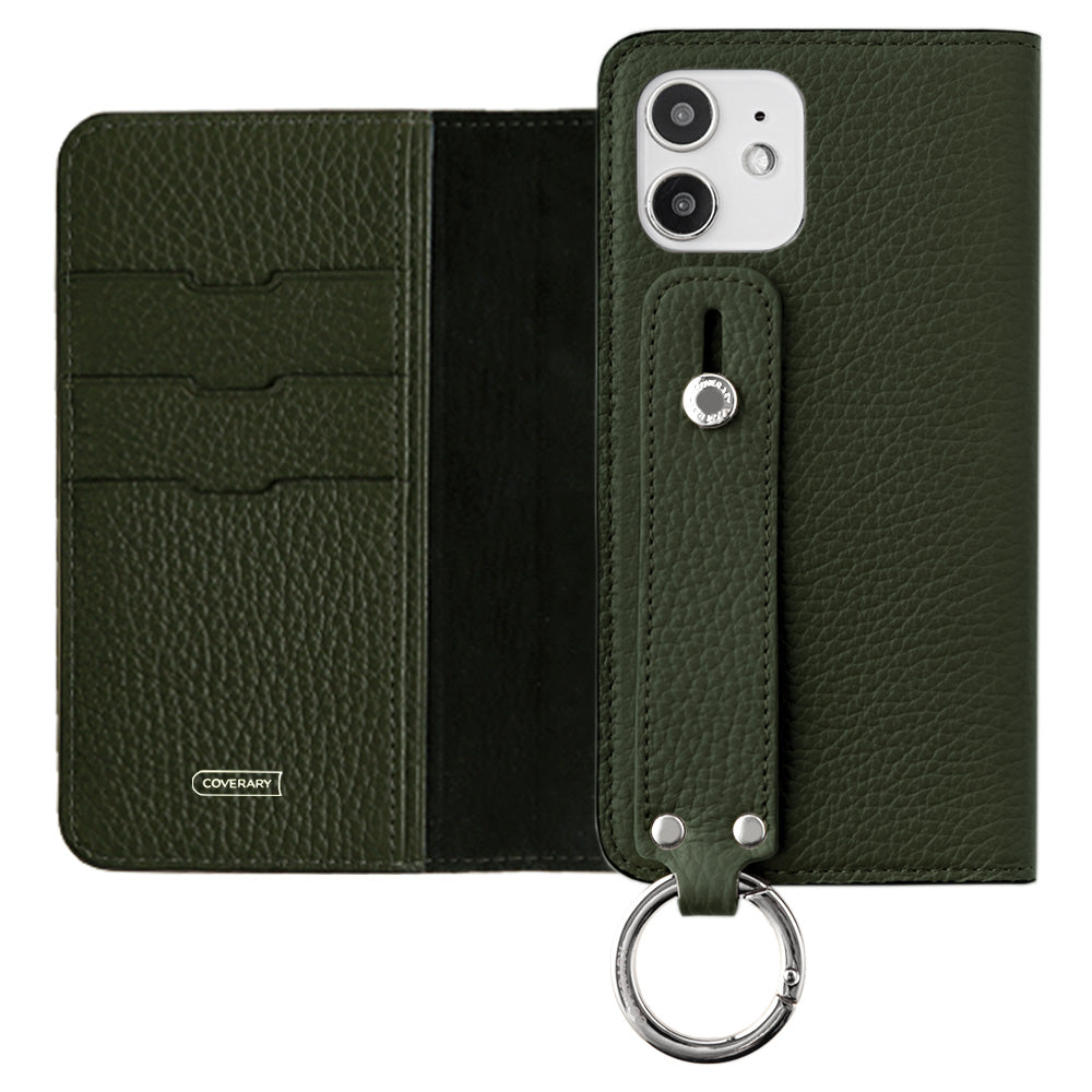 Genuine leather 32 colors Italian shrink leather with hand belt notebook-style case AQUOS series