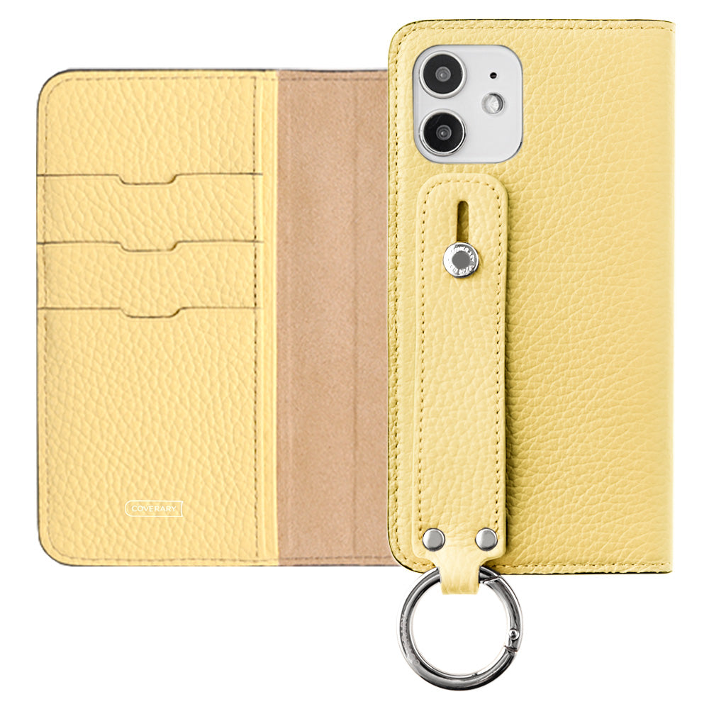 Genuine leather 32 colors Italian shrink leather with hand belt notebook-style case AQUOS series