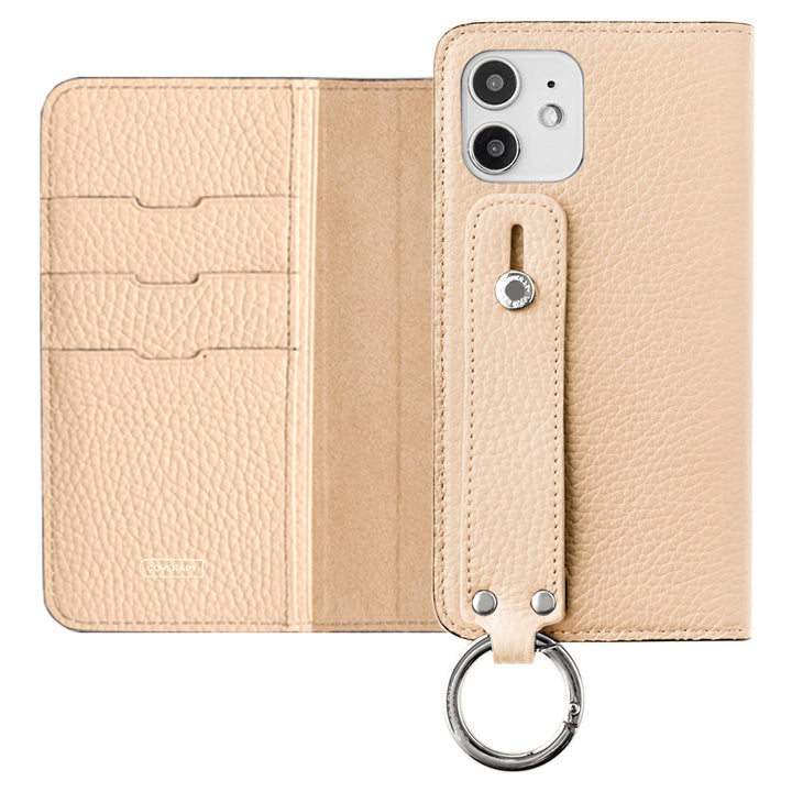 Genuine leather 32 colors Italian shrink leather with hand belt notebook-style case AQUOS series