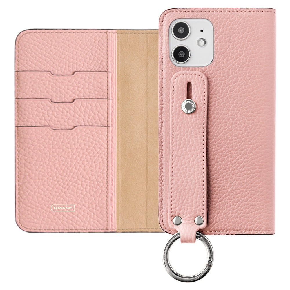 Genuine leather 32 colors Italian shrink leather with hand belt notebook-style case AQUOS series