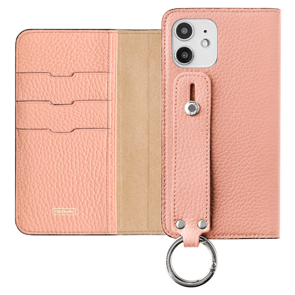 Genuine leather 32 colors Italian shrink leather with hand belt notebook-style case AQUOS series