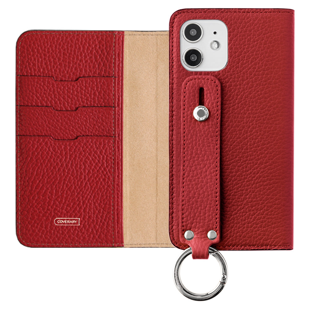 Genuine leather 32 colors Italian shrink leather with hand belt notebook-style case AQUOS series