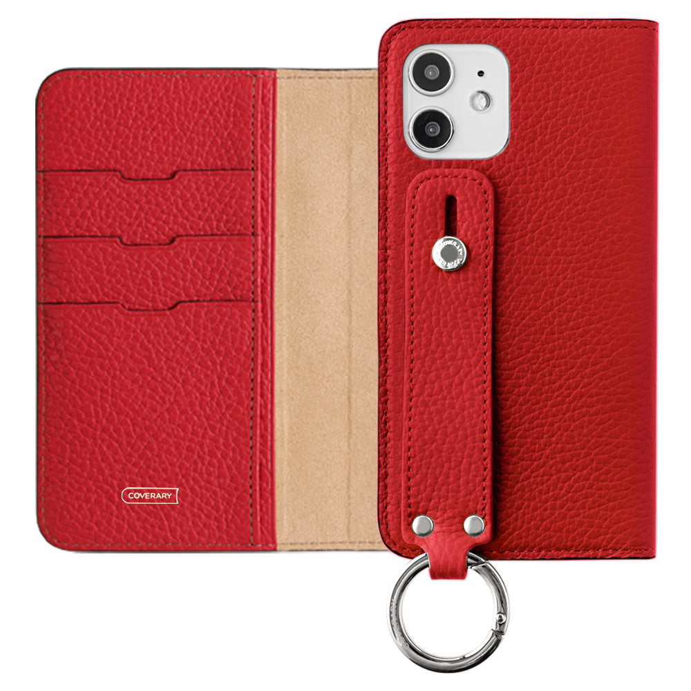 Genuine leather 32 colors Italian shrink leather with hand belt notebook-style case AQUOS series