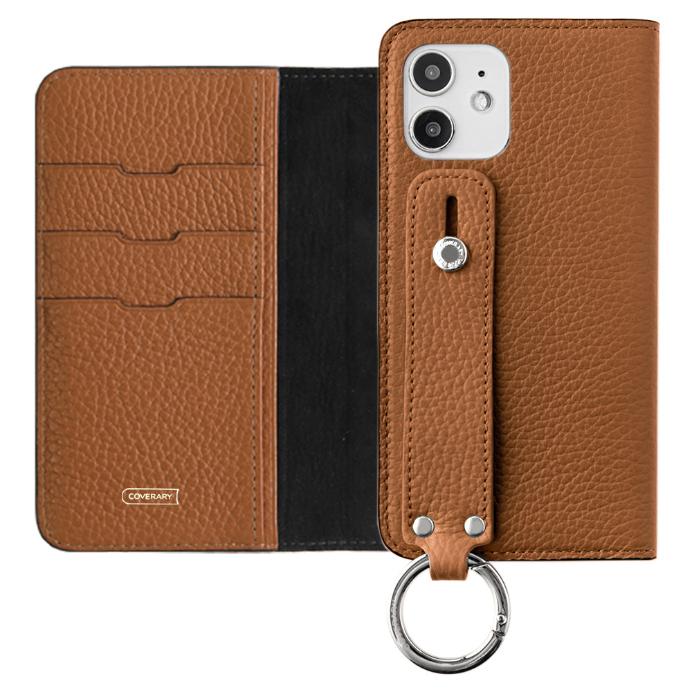 Genuine leather 32 colors Italian shrink leather with hand belt notebook-style case AQUOS series