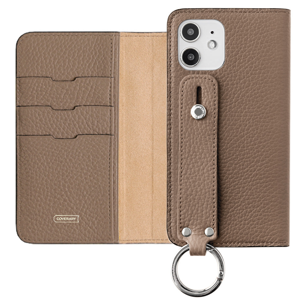 Genuine leather 32 colors Italian shrink leather with hand belt notebook-style case AQUOS series
