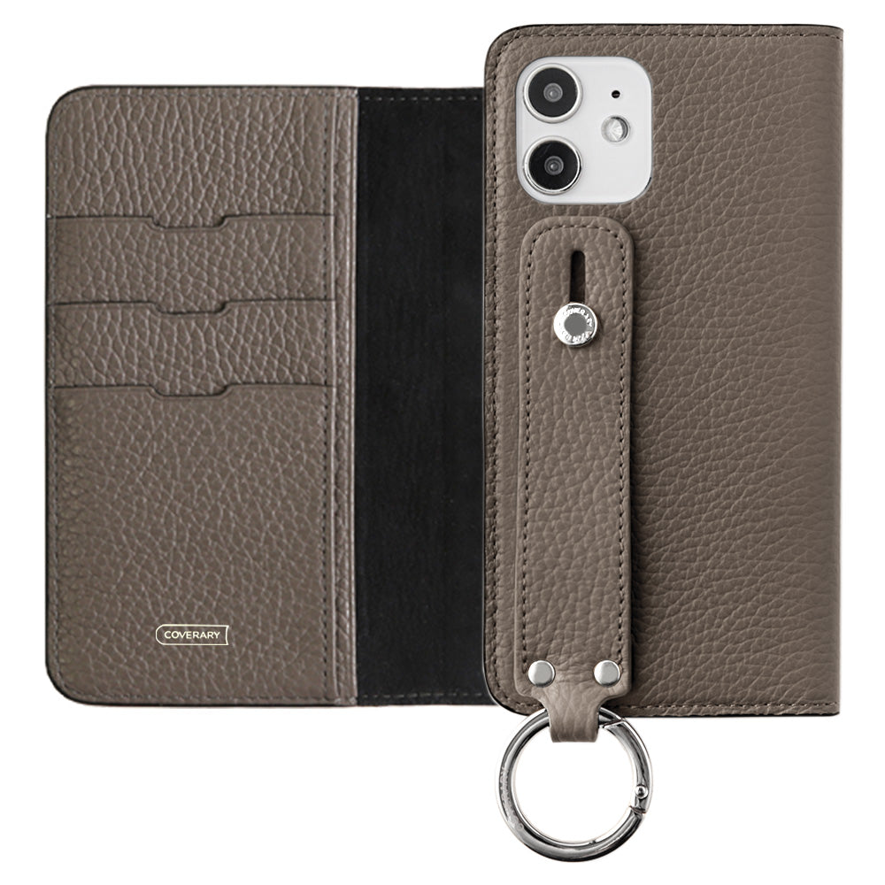 Genuine leather 32 colors Italian shrink leather with hand belt notebook-style case AQUOS series
