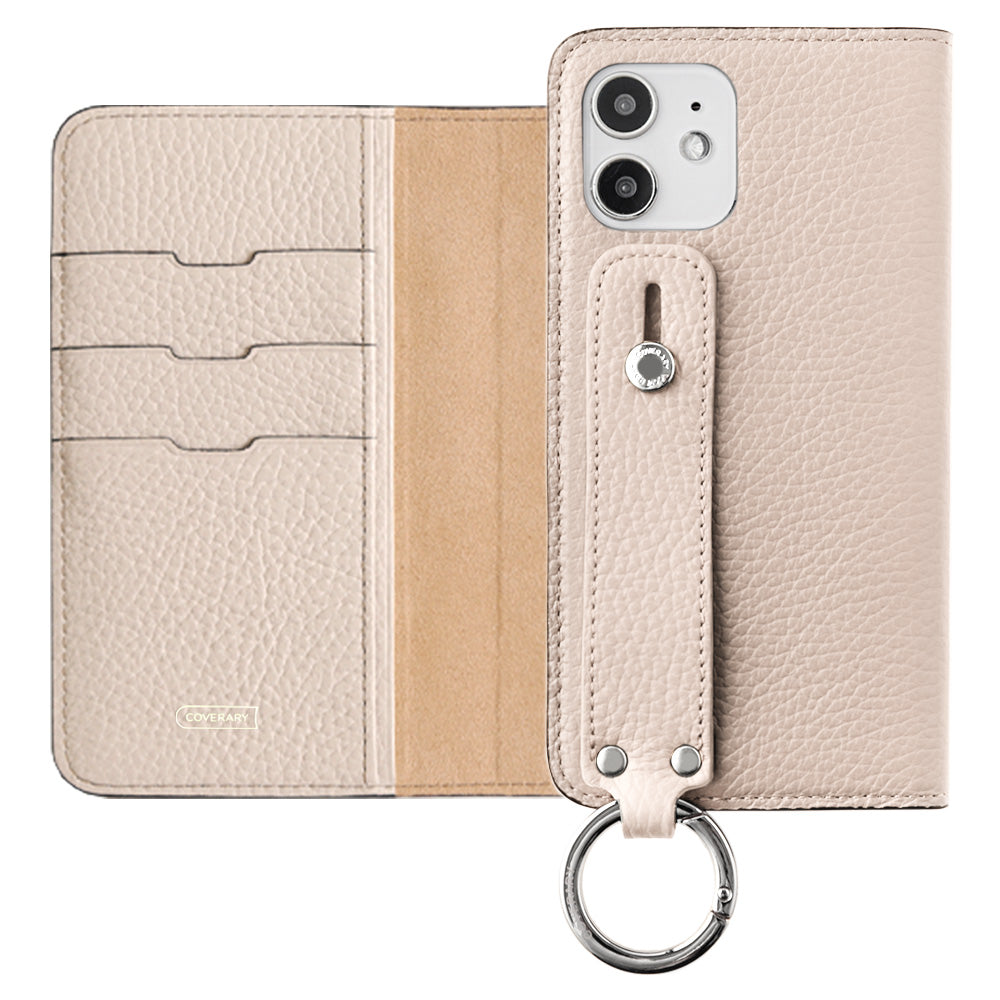 Genuine leather 32 colors Italian shrink leather with hand belt notebook-style case AQUOS series