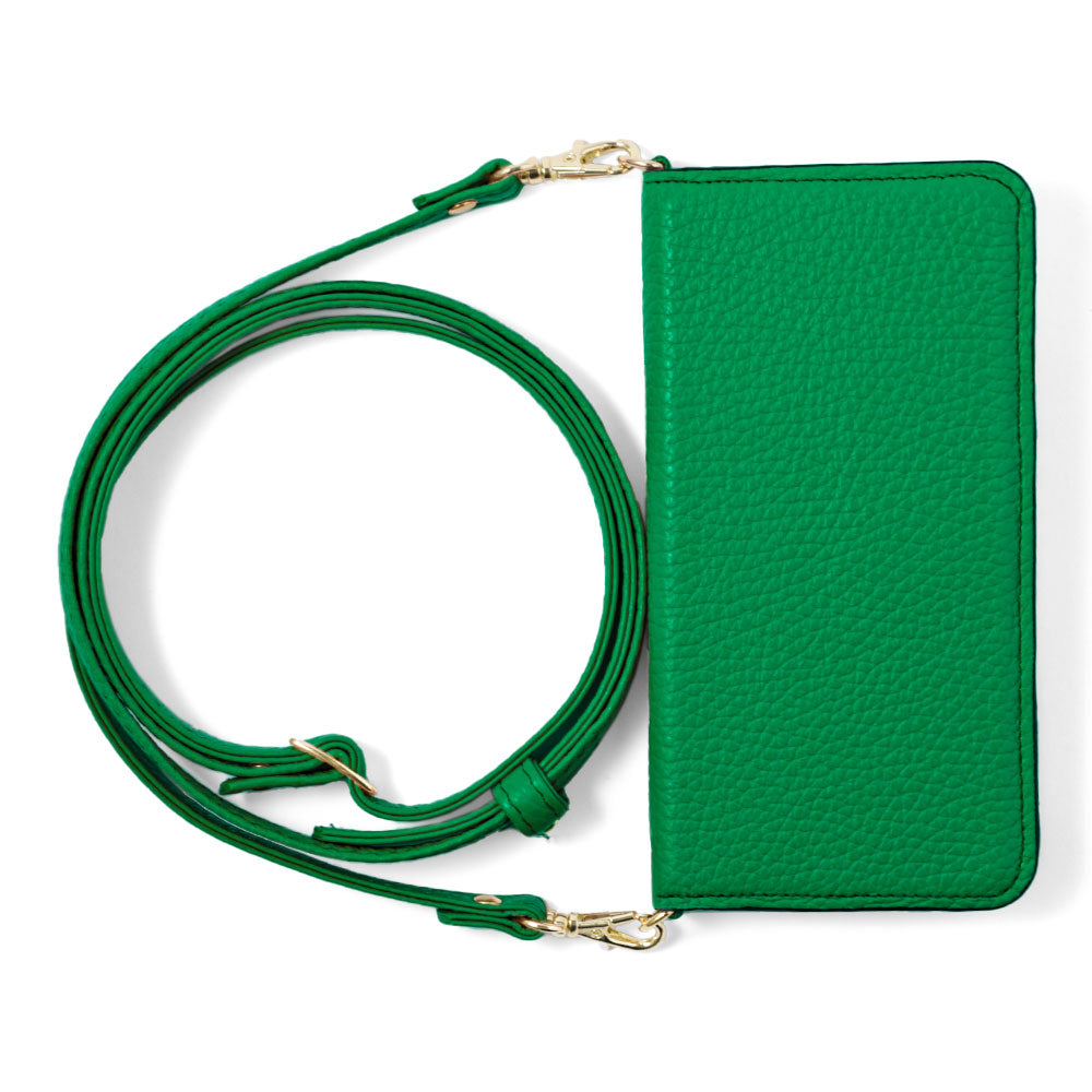 本革 32色 イタリアンシュリンクレザー ショルダーストラップ付き 手帳型ケース AQUOSシリーズ