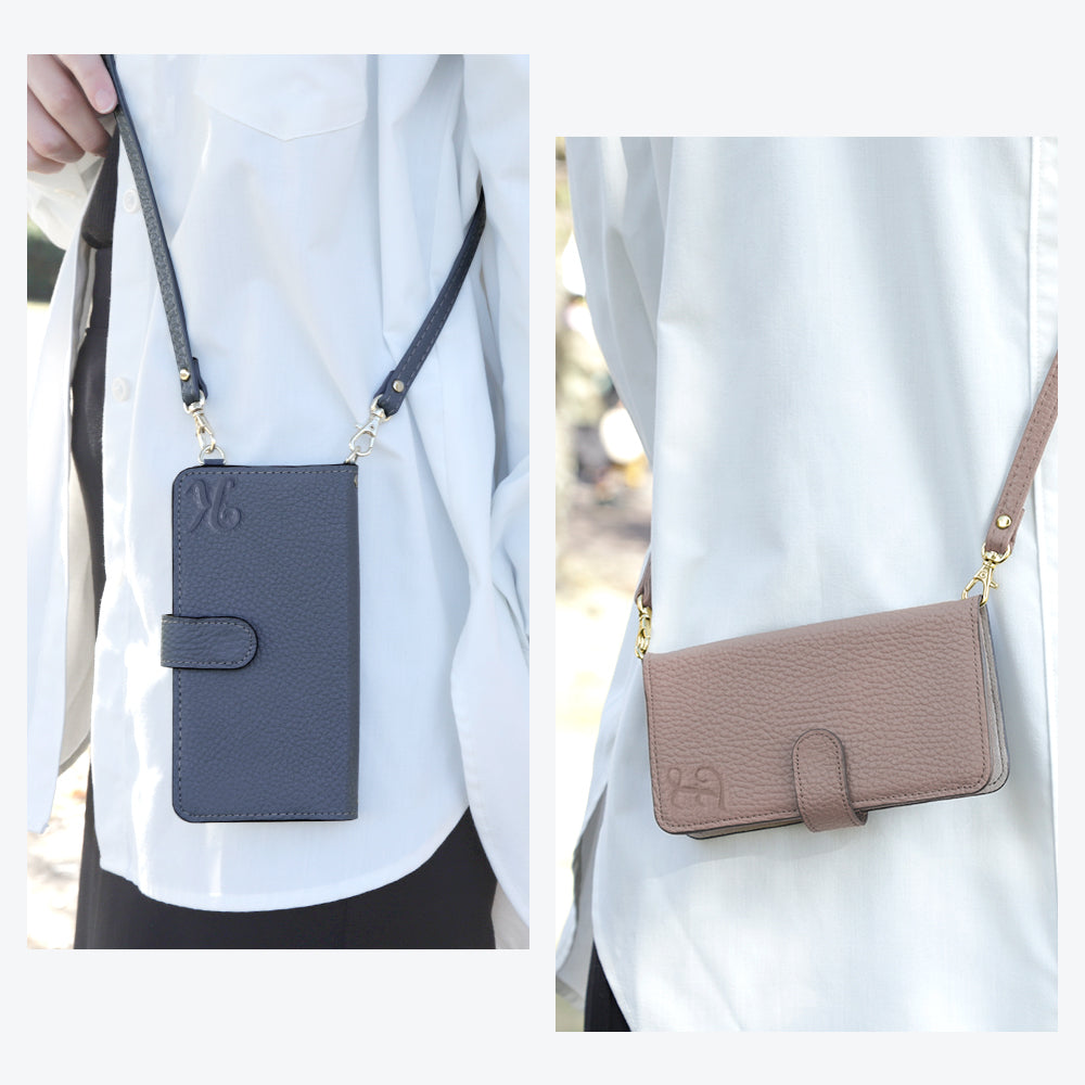 Genuine leather Italian shrink leather Initial with shoulder strap Stand function Notebook type case (with belt) Google Pixel series