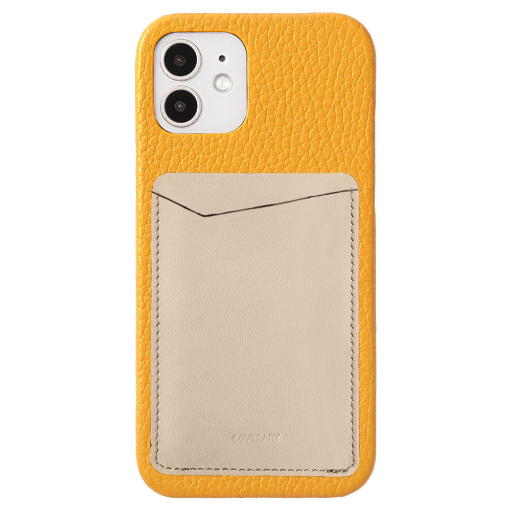 Genuine leather 32 colors Italian shrink leather with vertical/horizontal selectable card pockets back case Galaxy series