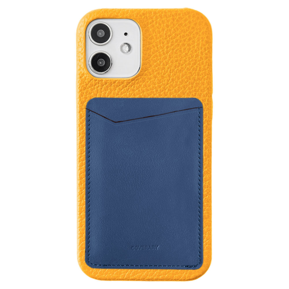 本革 32色 イタリアンシュリンクレザー 縦・横選べるカードポケット付き 背面ケース iPhoneシリーズ