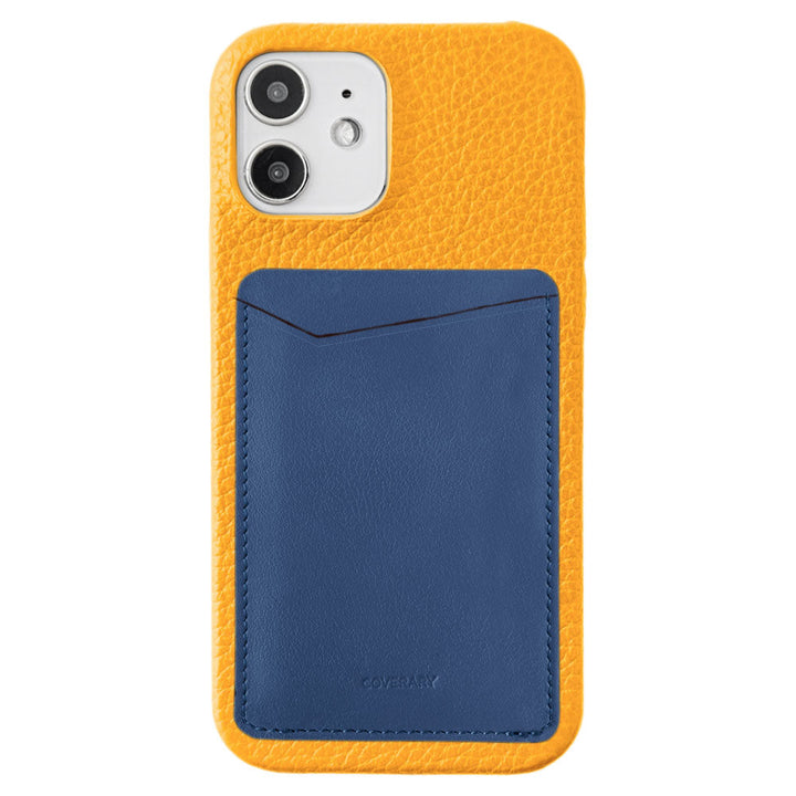 本革 32色 イタリアンシュリンクレザー 縦・横選べるカードポケット付き 背面ケース iPhoneシリーズ