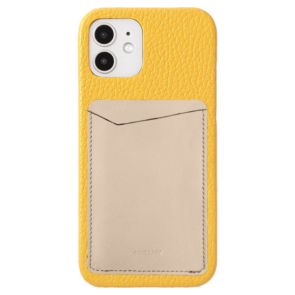 Genuine leather 32 colors Italian shrink leather with vertical/horizontal selectable card pockets back case Galaxy series