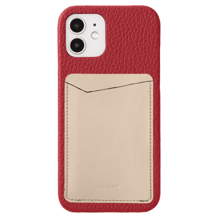 Genuine leather 32 colors Italian shrink leather with vertical/horizontal selectable card pockets back case AQUOS series