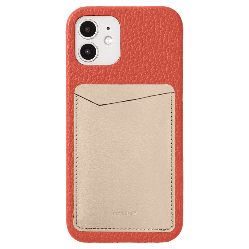 Genuine leather 32 colors Italian shrink leather with vertical/horizontal selectable card pocket back case Xperia series