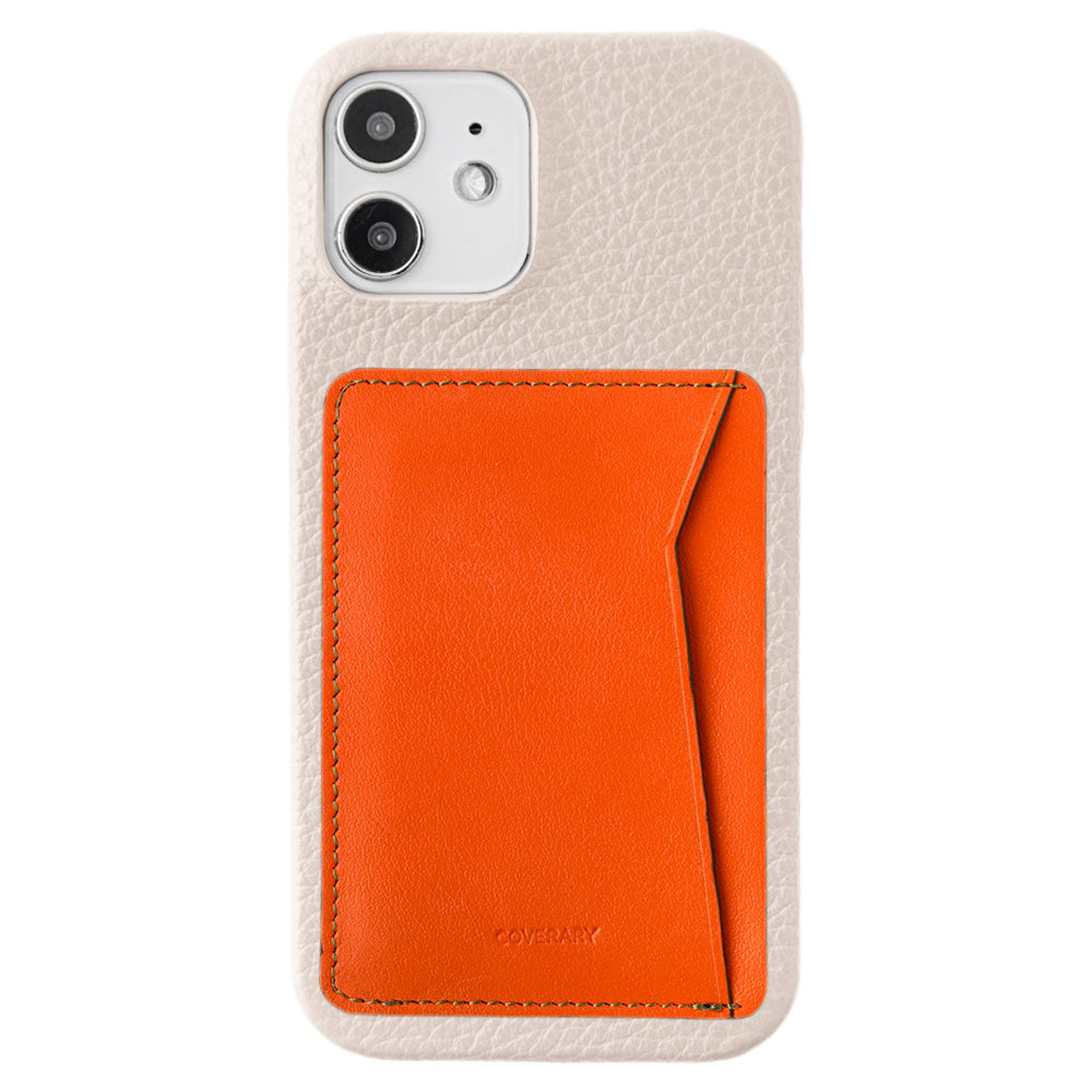 本革 32色 イタリアンシュリンクレザー 縦・横選べるカードポケット付き 背面ケース iPhoneシリーズ