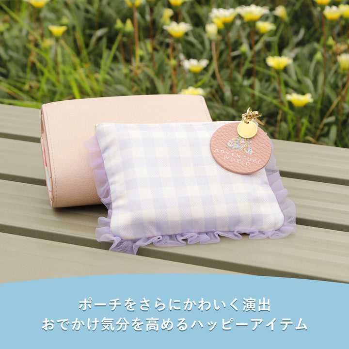 Adventure World × COVERARY Charm en cuir véritable italien à effet shrunk