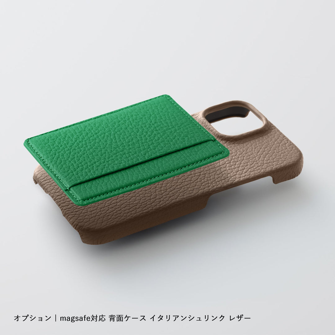 Pochette porte-cartes en cuir véritable compatible MagSafe, 32 couleurs, cuir italien grainé