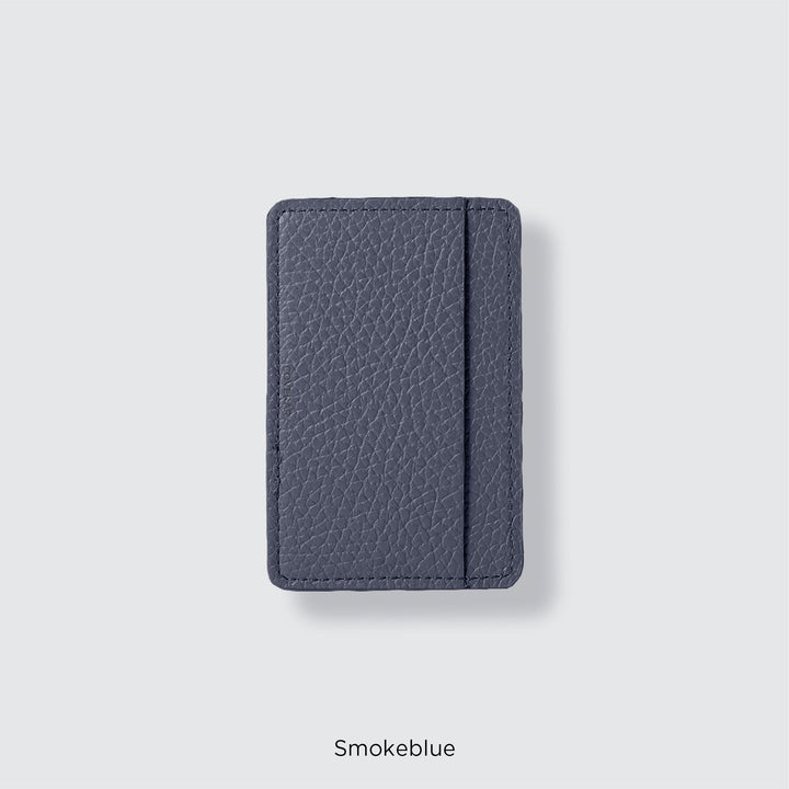 Pochette porte-cartes en cuir véritable compatible MagSafe, 32 couleurs, cuir italien grainé