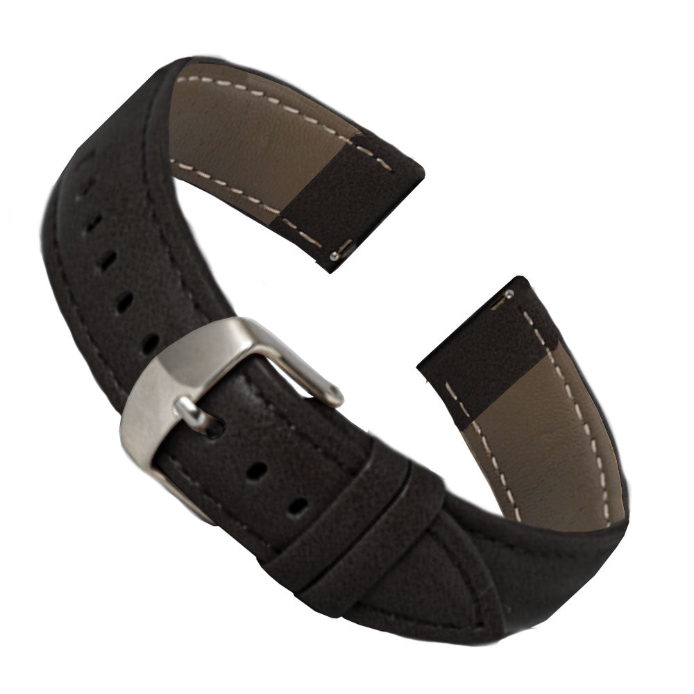 Bracelet de montre en cuir végan microfibre pour montre intelligente