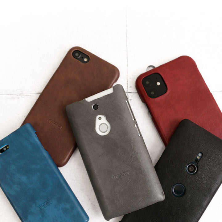 Samsung Galaxy Z Flip対応 ヴィーガンレザー マーブル 背面ケース