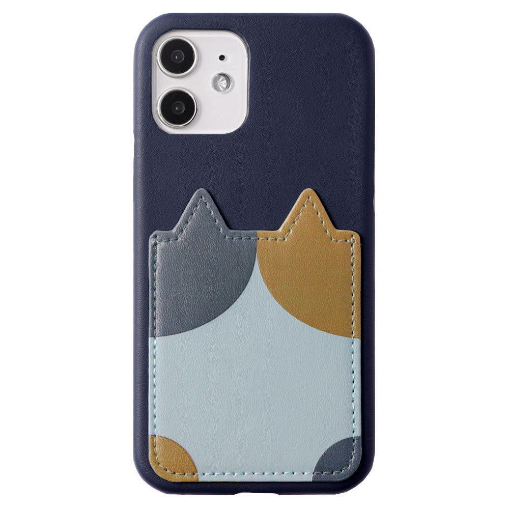 Vegan leather cat pattern print & pocket attached back case for Google Pixel series