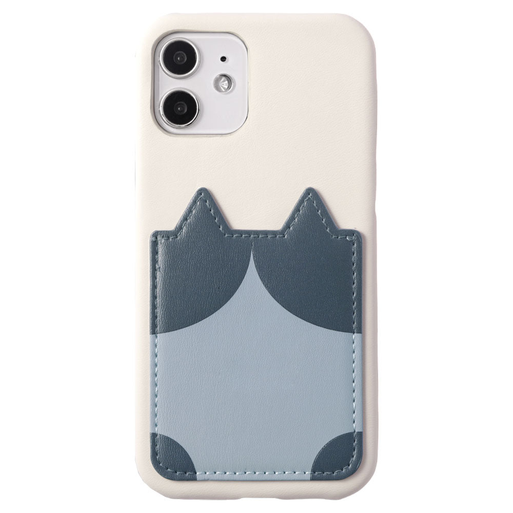 Vegan leather cat pattern print & pocket attached back case for Google Pixel series