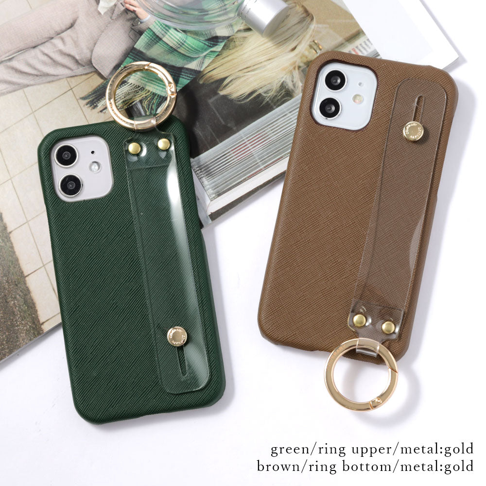 Étui arrière avec ceinture de main claire classique en cuir végan pour la série Google Pixel