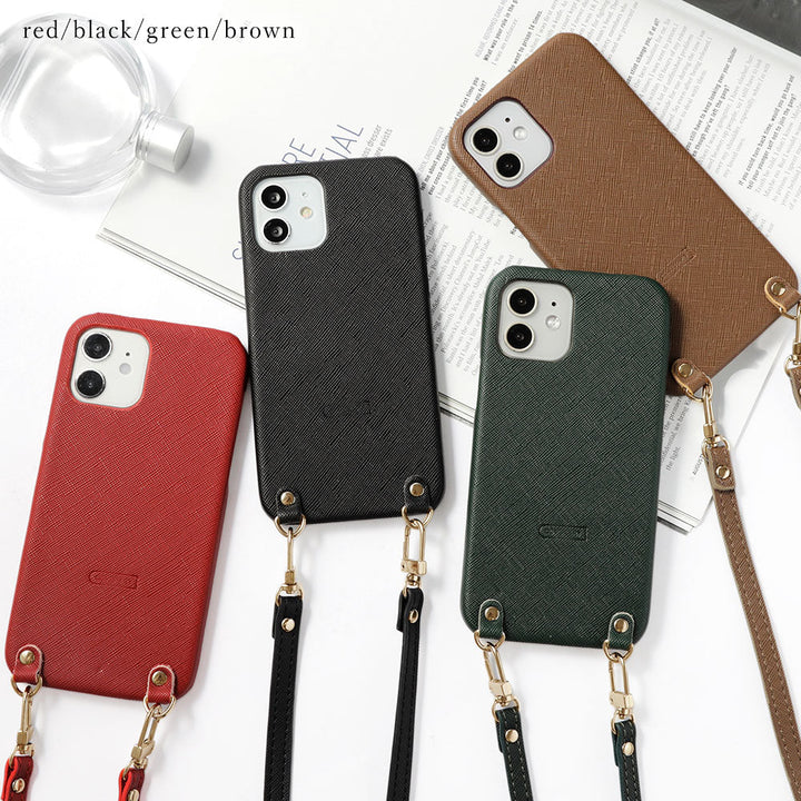 Vegan Leather Classic Back Case with Shoulder Strap Galaxy Series