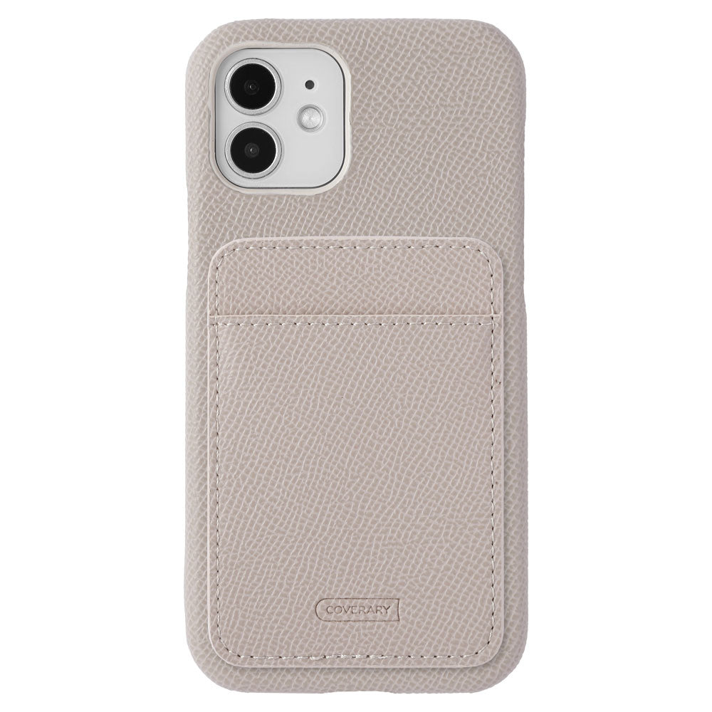 ヴィーガンレザー ベーシックカラー 縦・横選べるカードポケット付き 背面ケース AQUOSシリーズ