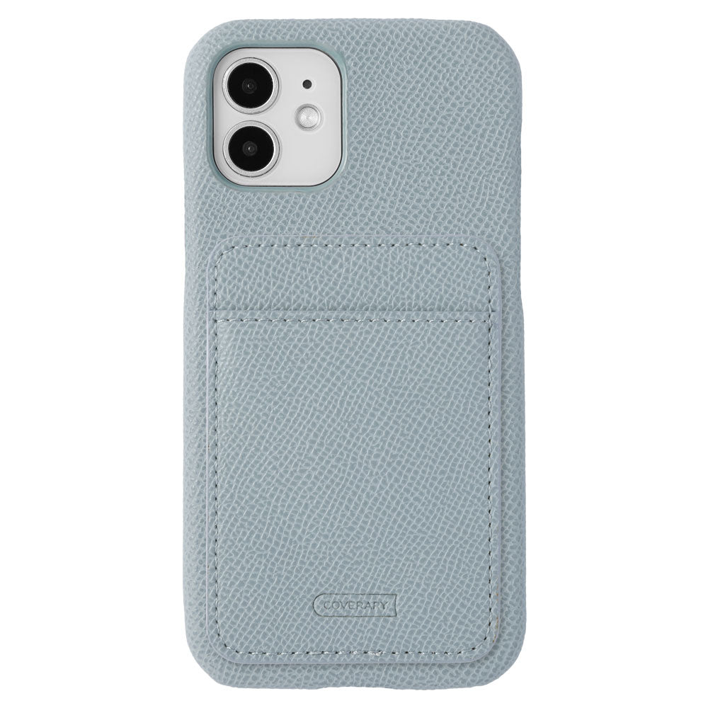 ヴィーガンレザー ベーシックカラー 縦・横選べるカードポケット付き 背面ケース