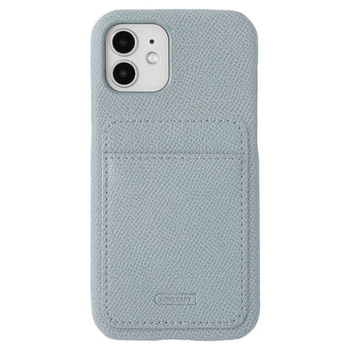 ヴィーガンレザー ベーシックカラー 縦・横選べるカードポケット付き 背面ケース Galaxyシリーズ