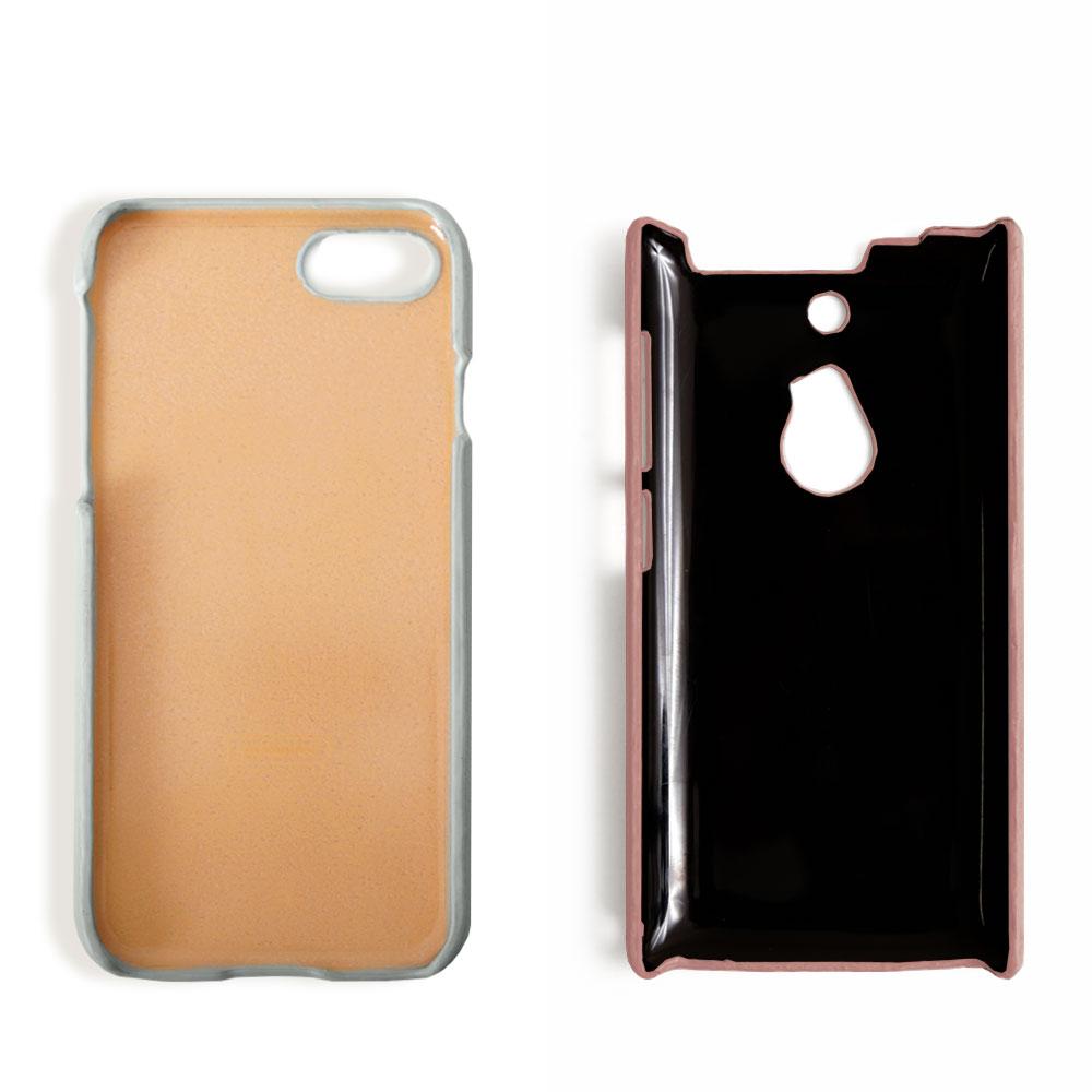 Cuir végan pastel terne Coque arrière Gaufrage Gravure Nom Galaxy série