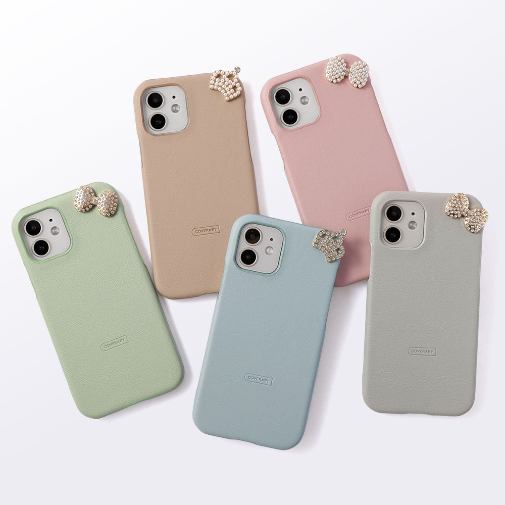 Cuir végan pastel terne point d'angle 1 coque arrière