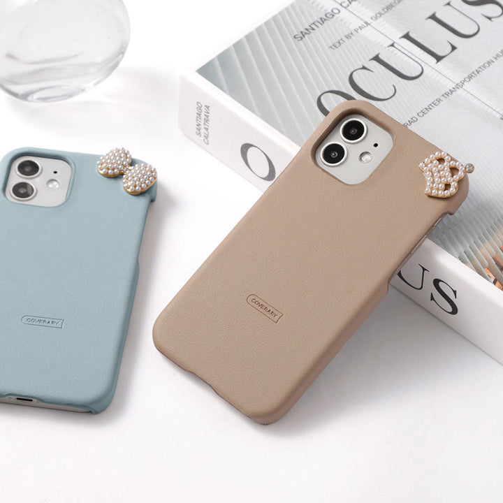 Cuir végan pastel terne point d'angle 1 coque arrière