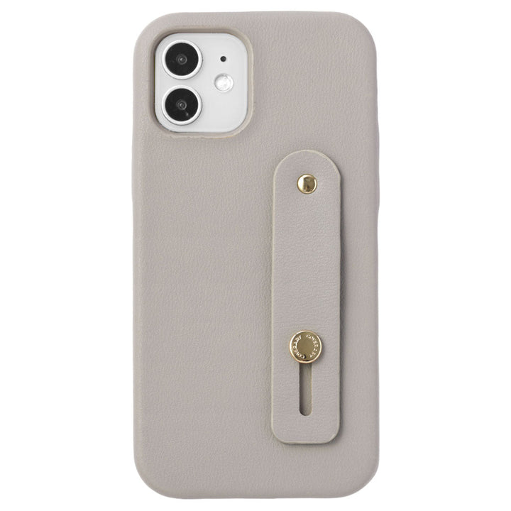 Cuir végan pastel terne avec ceinture pour doigt, coque arrière série Galaxy