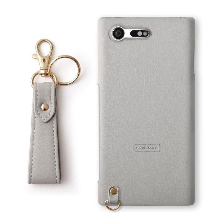 Vegan leather muted pastel back case with finger strap for Google Pixel series