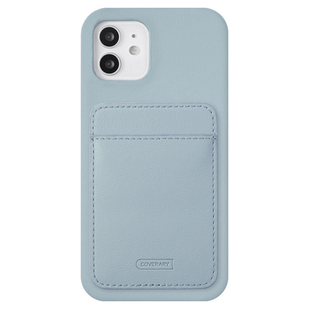 Vegan leather muted pastel vertical/horizontal selectable card pocket back case Xperia series