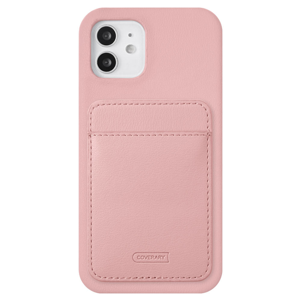 Vegan leather muted pastel vertical/horizontal selectable card pocket back case