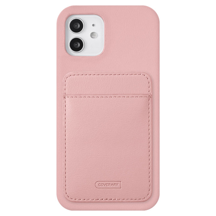 Vegan leather muted pastel vertical/horizontal selectable card pocket back case