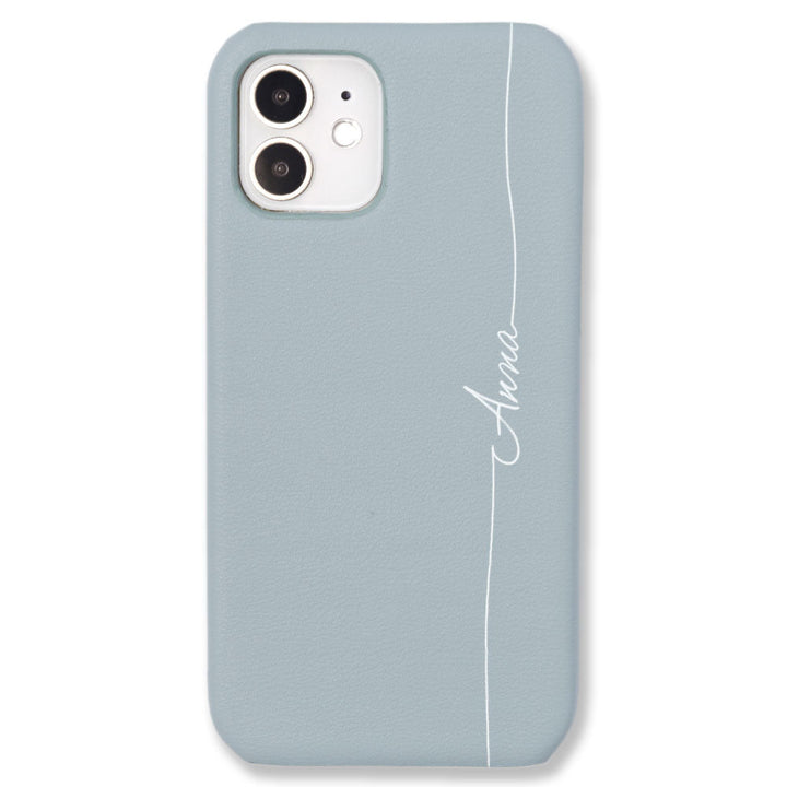 Vegan leather muted pastel printed name back case Google Pixel series