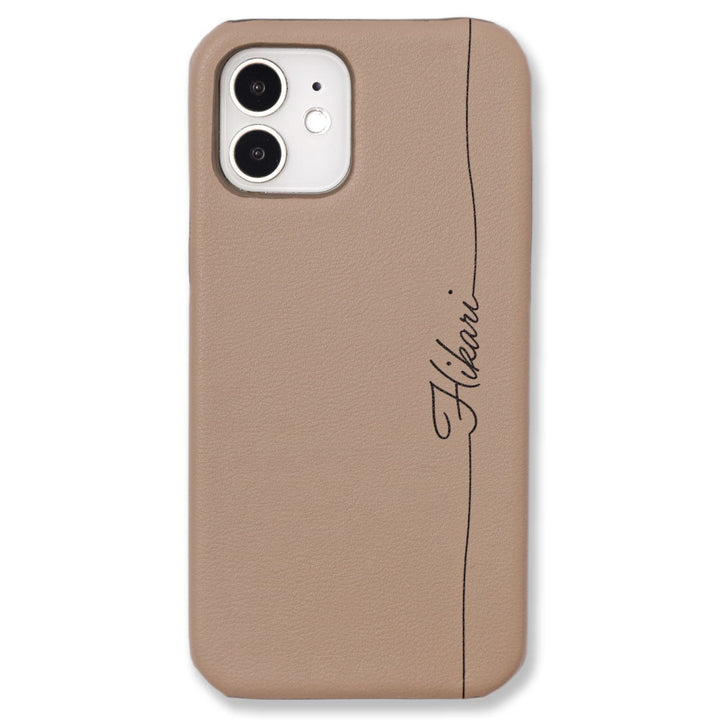 Vegan leather muted pastel printed name back case Google Pixel series
