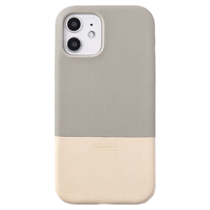 Cuir végan couleur terne bicolore coque arrière série Galaxy