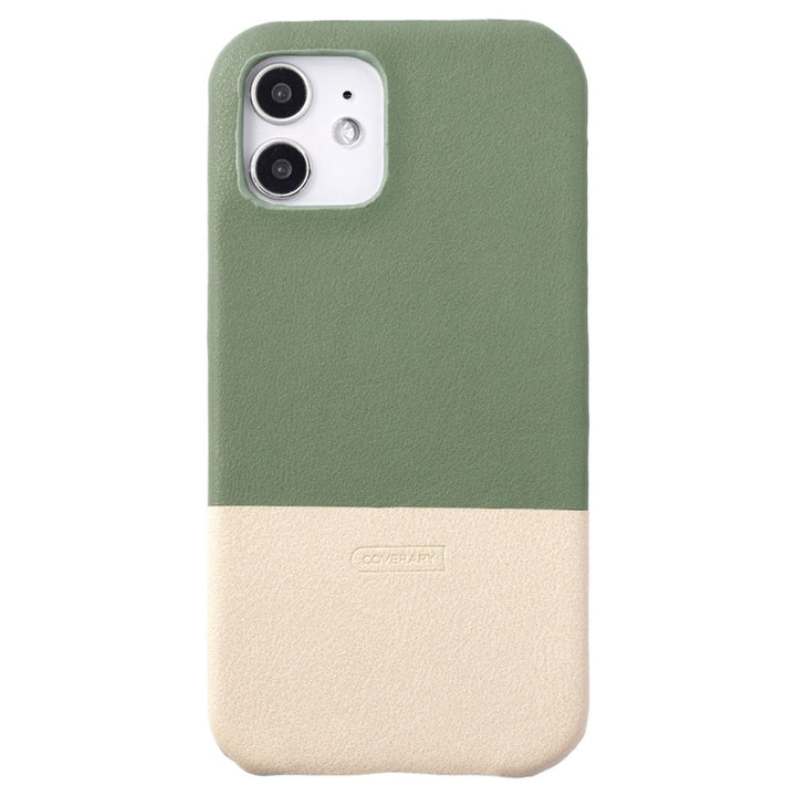 Cuir végan couleur terne bicolore coque arrière série LG