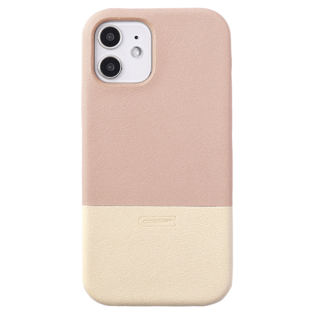 Vegan leather muted color bicolor back case AQUOS series